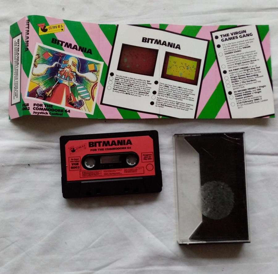 Bitmania (Virgin Games) ->TESTAD<- Commodore 64/C64 Spel