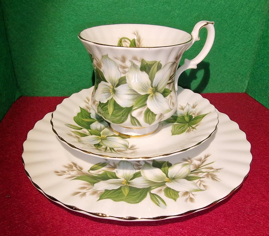 ROYAL ALBERT TRILLIUM ~FAT~ ASSIETT och KOPP från ENGLAND