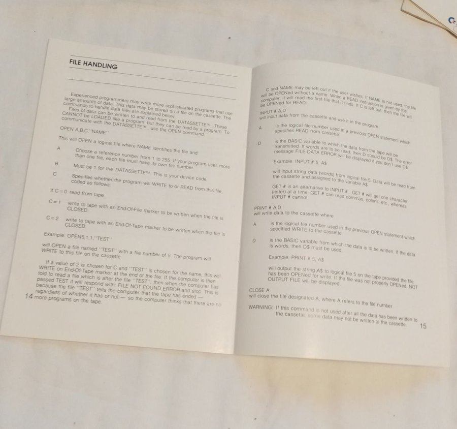 1530 Datasette Unit - Operating Instructions Model C2N