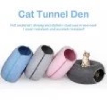 Cat Nest Cat Tunnel Donut MÖRKGRÅ