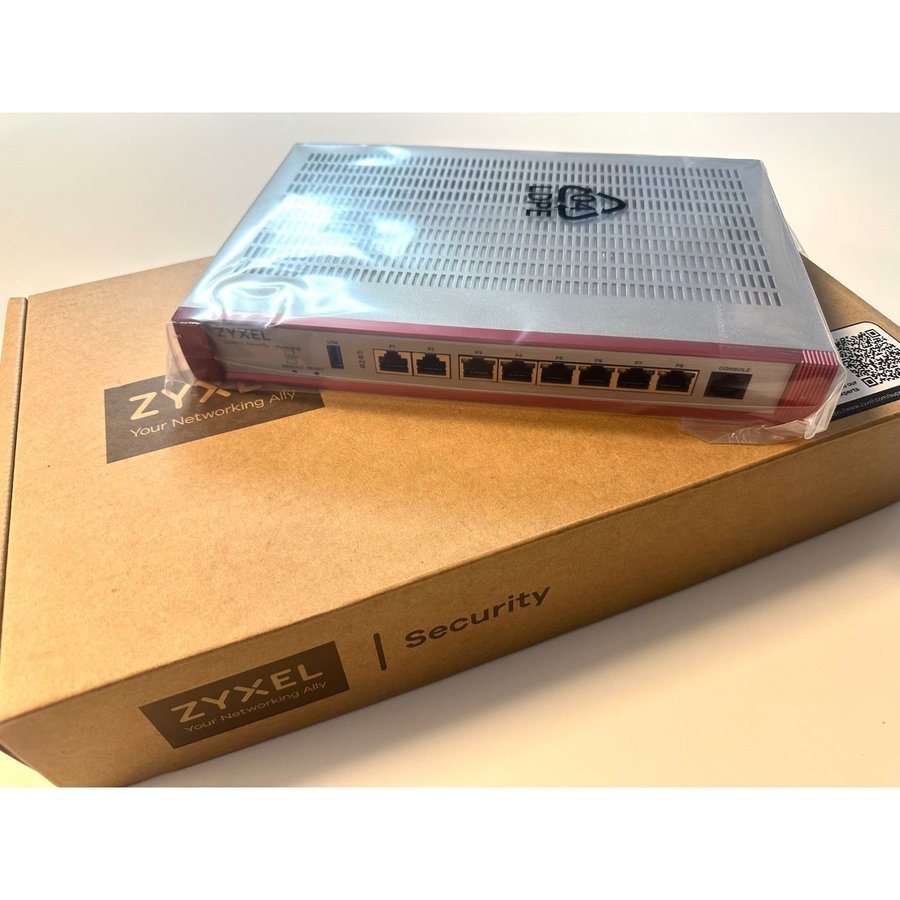 NY Zyxel USG Flex 200H Brandvägg Router Switch PoE+