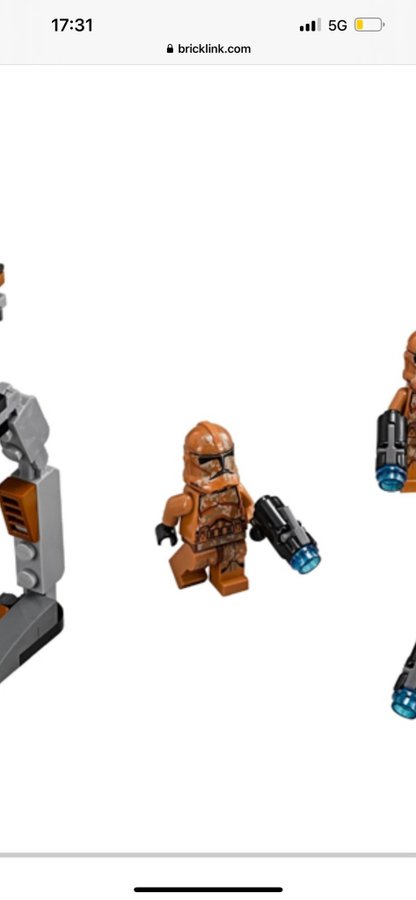 Star wars Lego minifigur Clone Trooper Phase 2 - Geonosis Camouflage Scowl