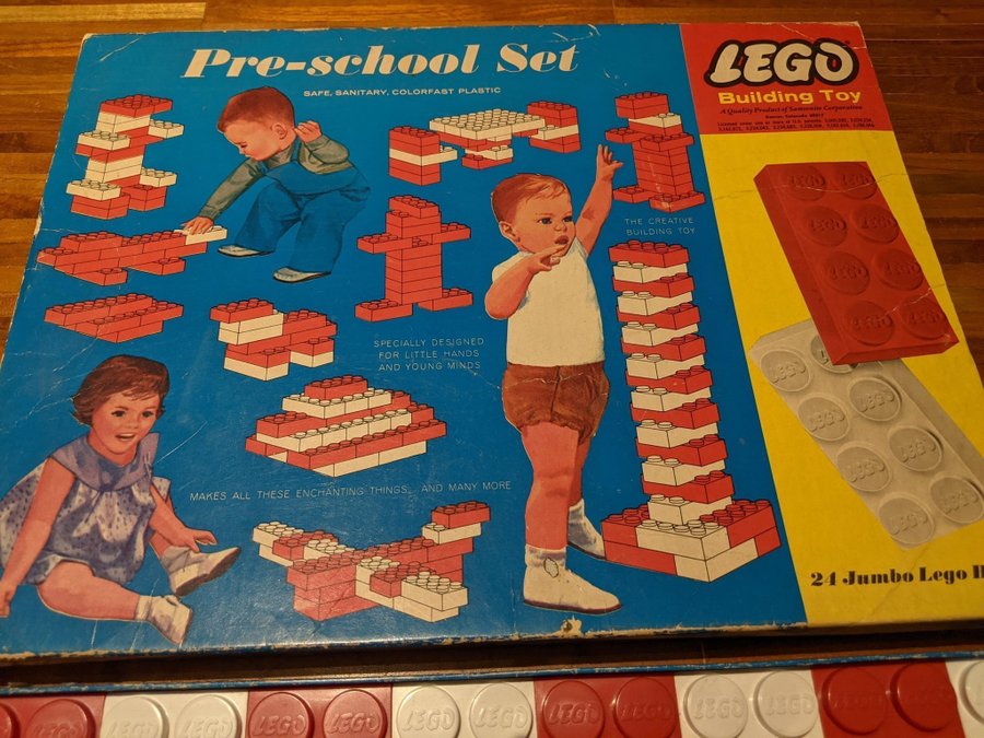 Lego Pre-school Set från 1964 föregångare till Duplo