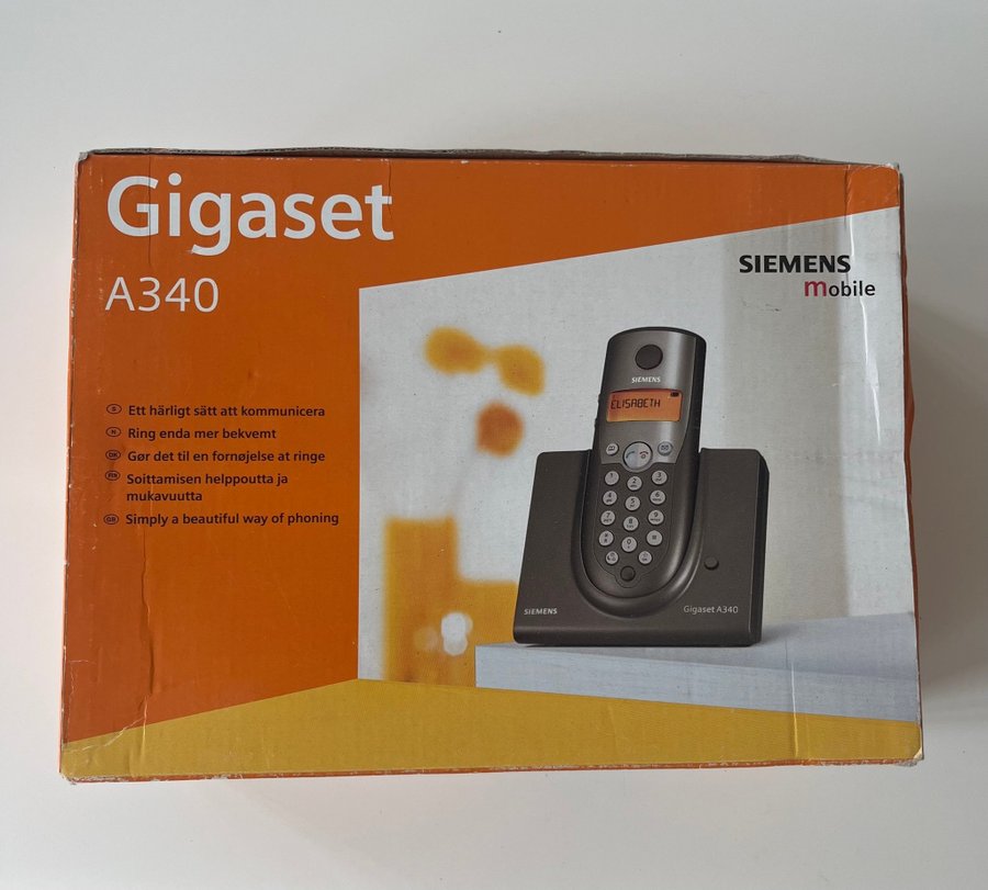 Siemens Gigaset A340 trådlös DECT-telefon