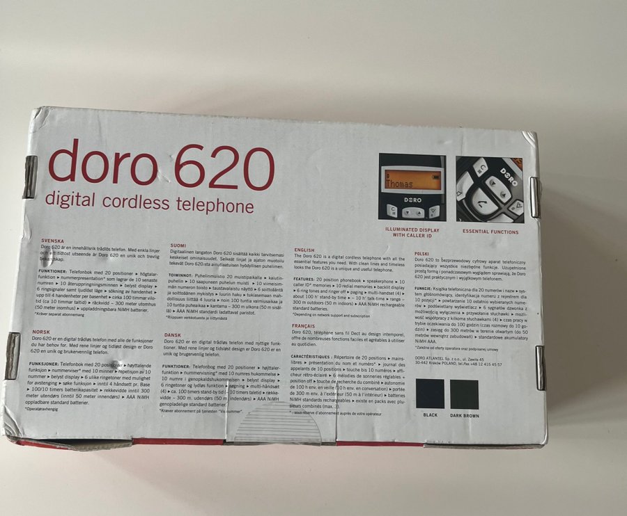 Doro 620 digital trådlös telefon