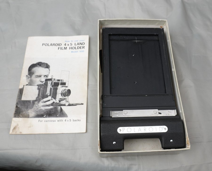 POLAROID 4X5 LAND FILM HOLDER Model 500