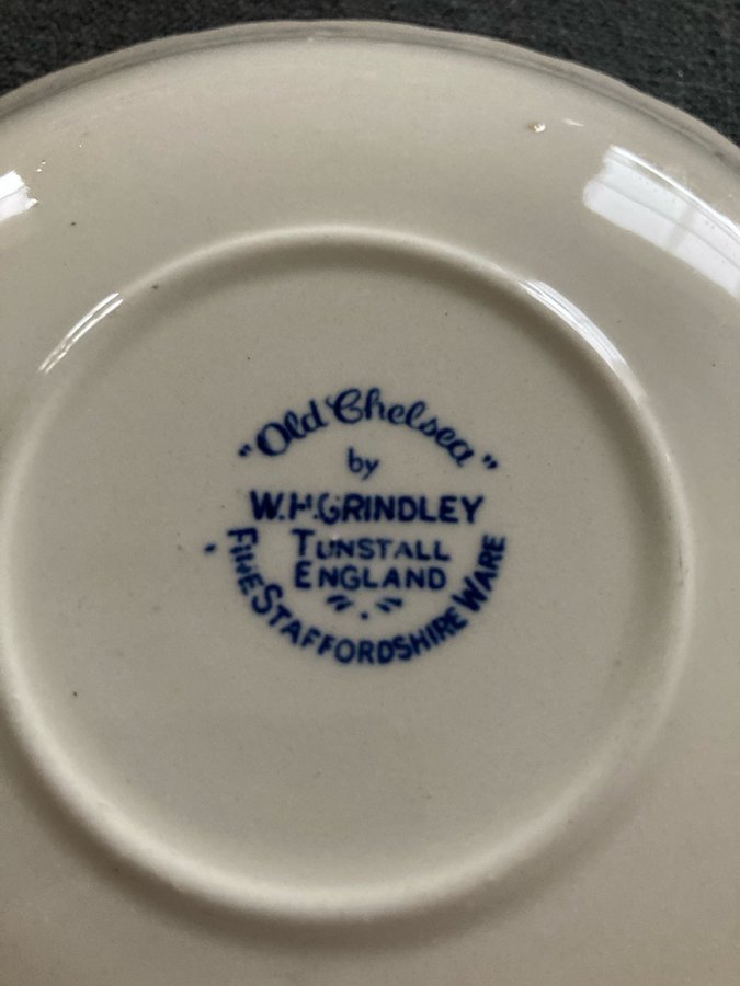 Engelsk teservis Old Chelsea WP Grindley Staffordshire