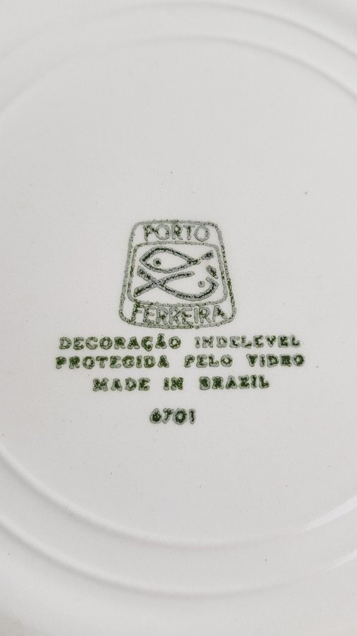 Djupa tallrikar "Porto Ferreira" (Brasilianskt Porslin)