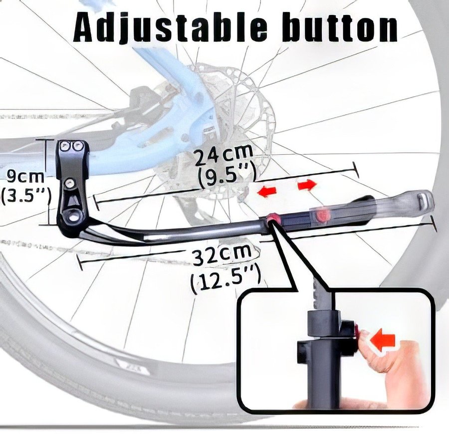 NYTT Bakre cykelstöd | Alu-legerat | för 24 tum – 29 tum | Ordpris 299kr