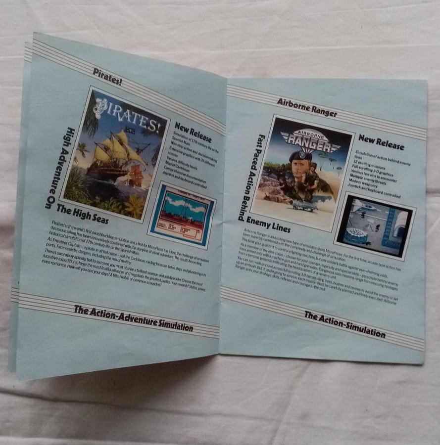 Micro Prose - The Action is Simulated - Katalog - Commodore 64 Amiga