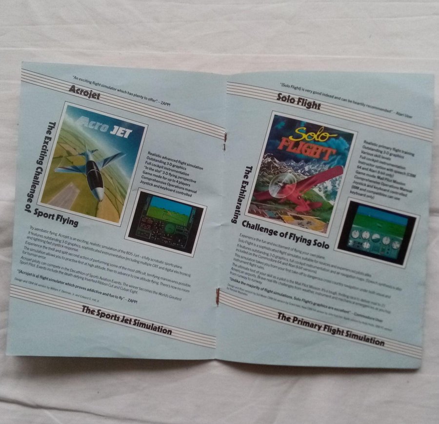 Micro Prose - The Action is Simulated - Katalog - Commodore 64 Amiga