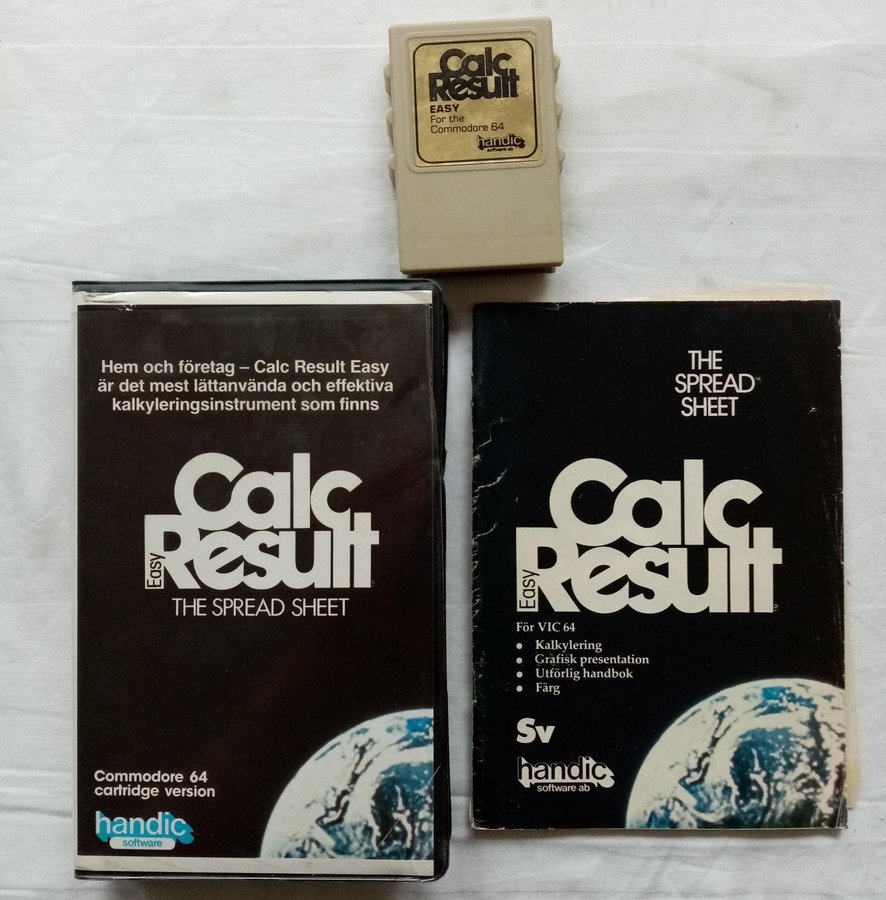 Calc Result Easy (Handic Software) Cartridge->TESTAD<- Commodore 64 / C64