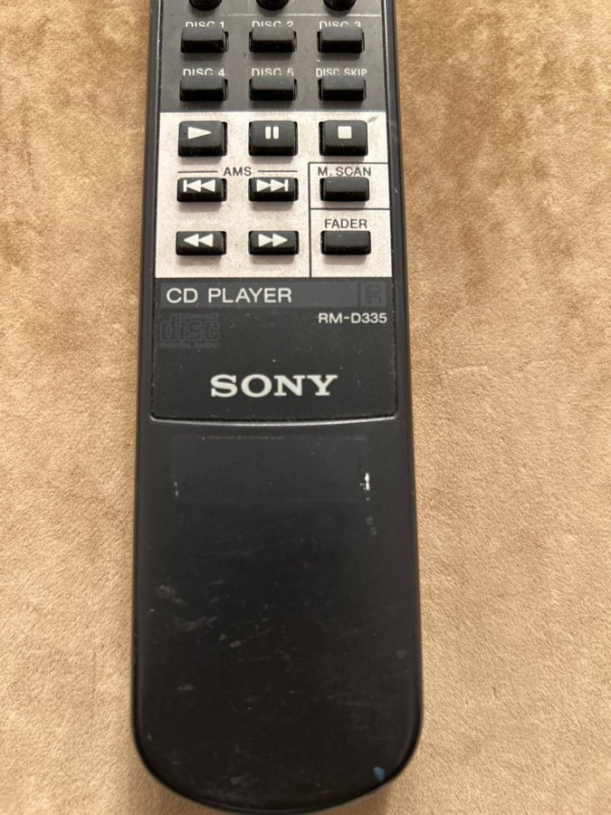 Sony CD player RM-D335 fjärrkontroll