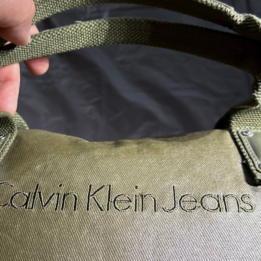 Calvin Klein Jeans hand väska /Dam Vaxed Cotton