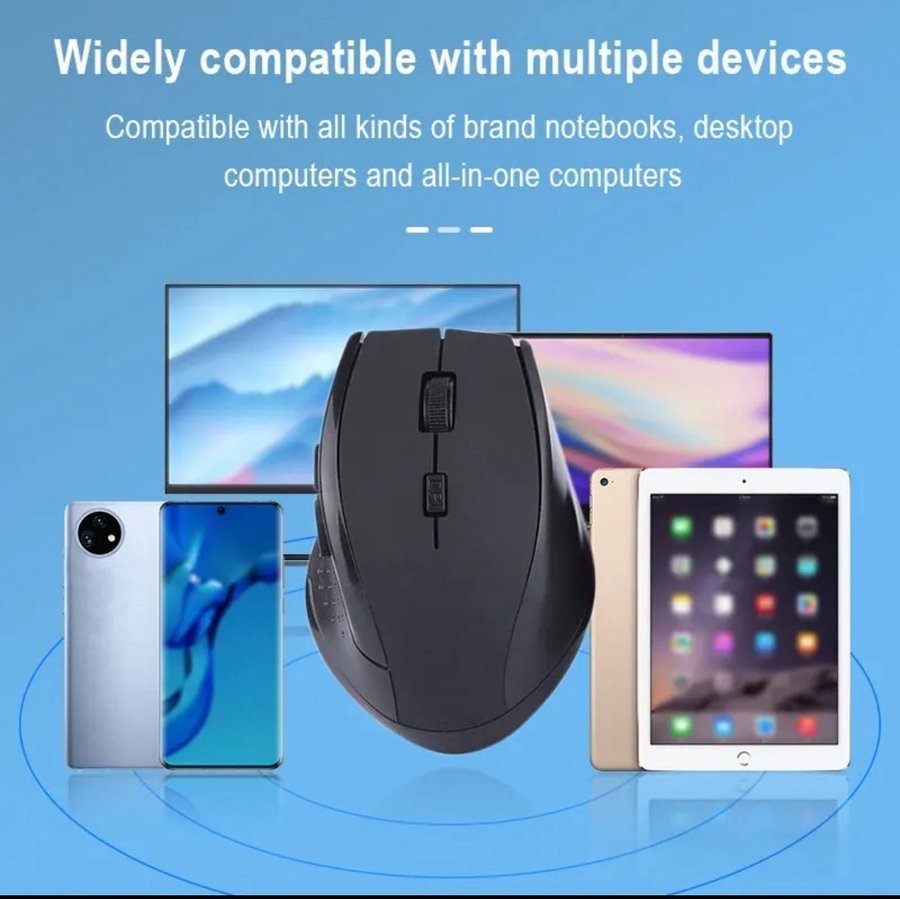 Trådlös Business Mouse Optisk Esports Mekaniska spel Bärbara kontorsdatorer