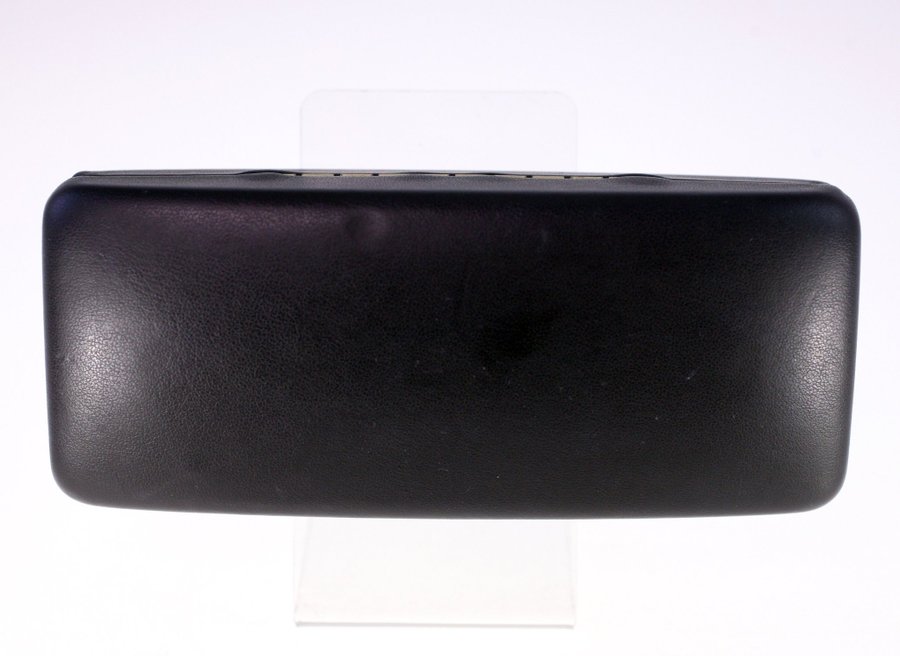 Gianfranco Ferre vintage dark brown leather sunglasses case-circa 1980s/1990s