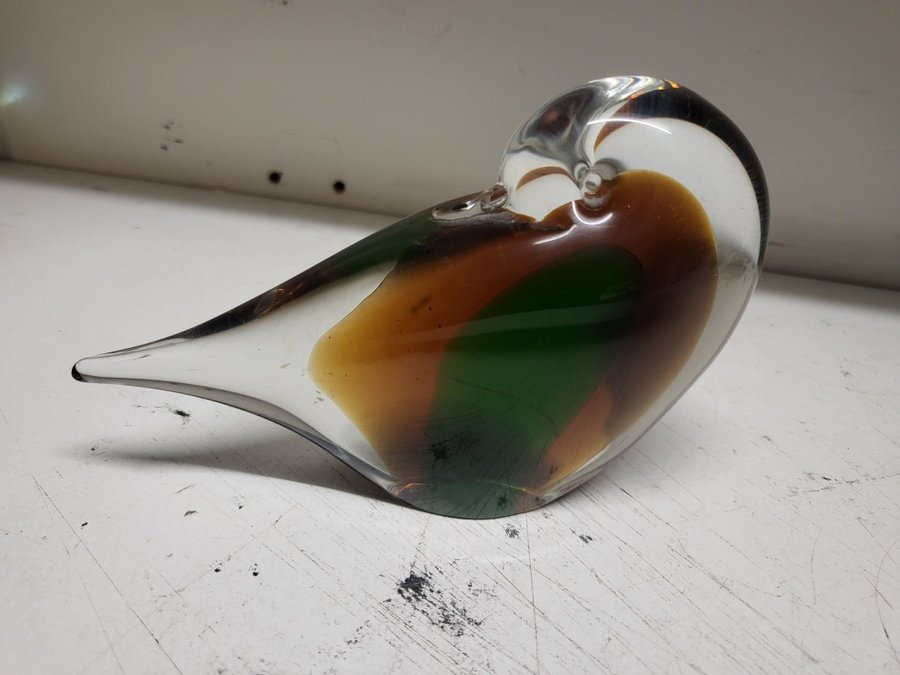 Glasfågel fn konstglas ronneby 9X15