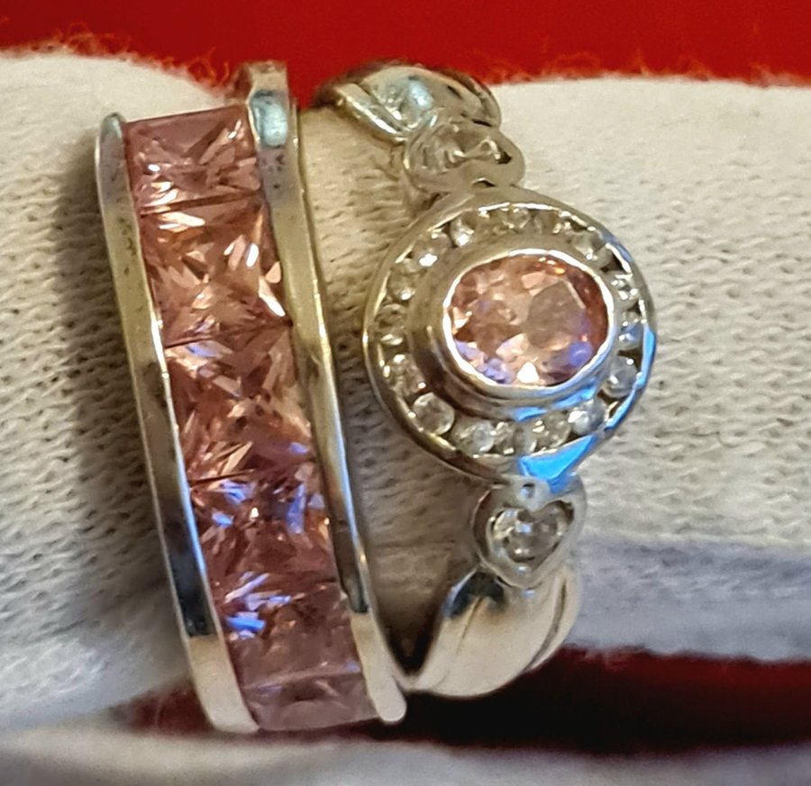 Tvillingar silver ring