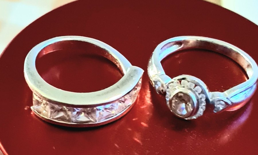 Tvillingar silver ring