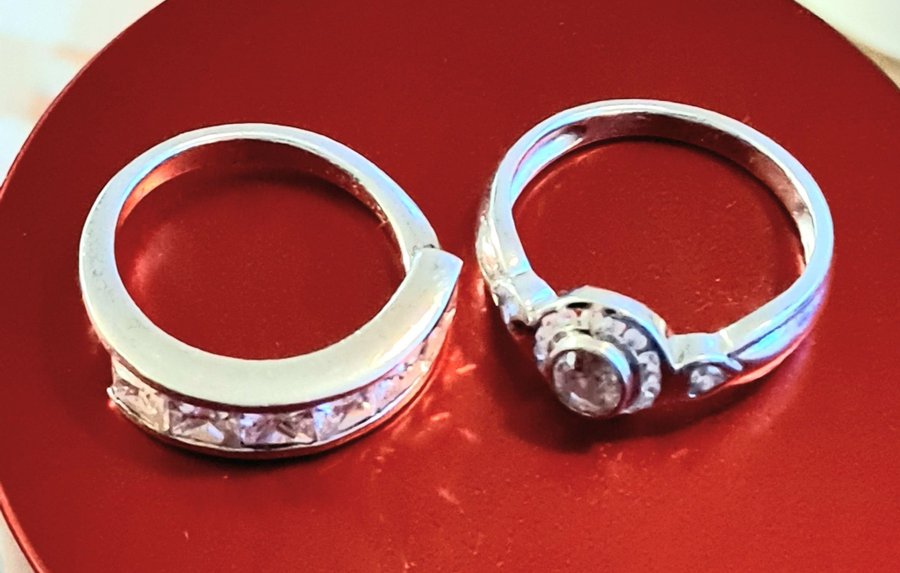 Tvillingar silver ring