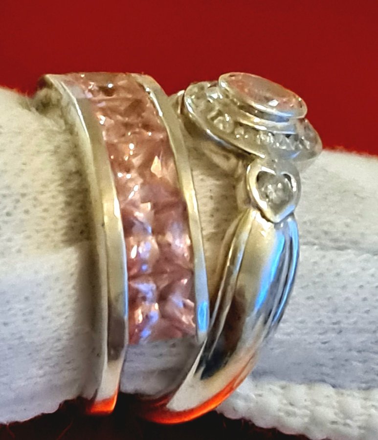 Tvillingar silver ring