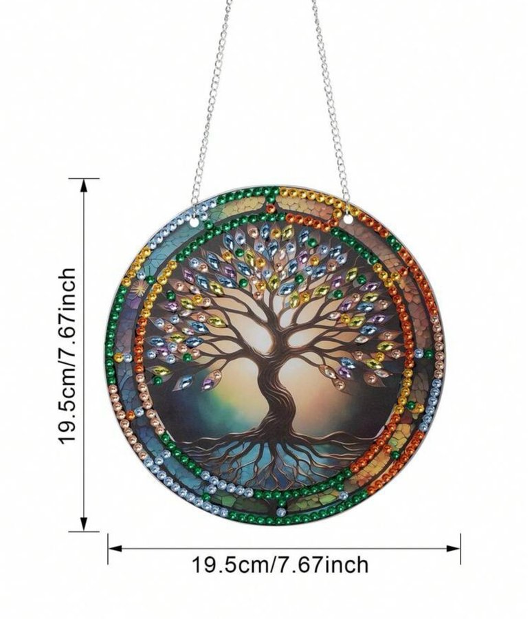 Livets träd / Girland / Ljusfångare / Diamond Painting