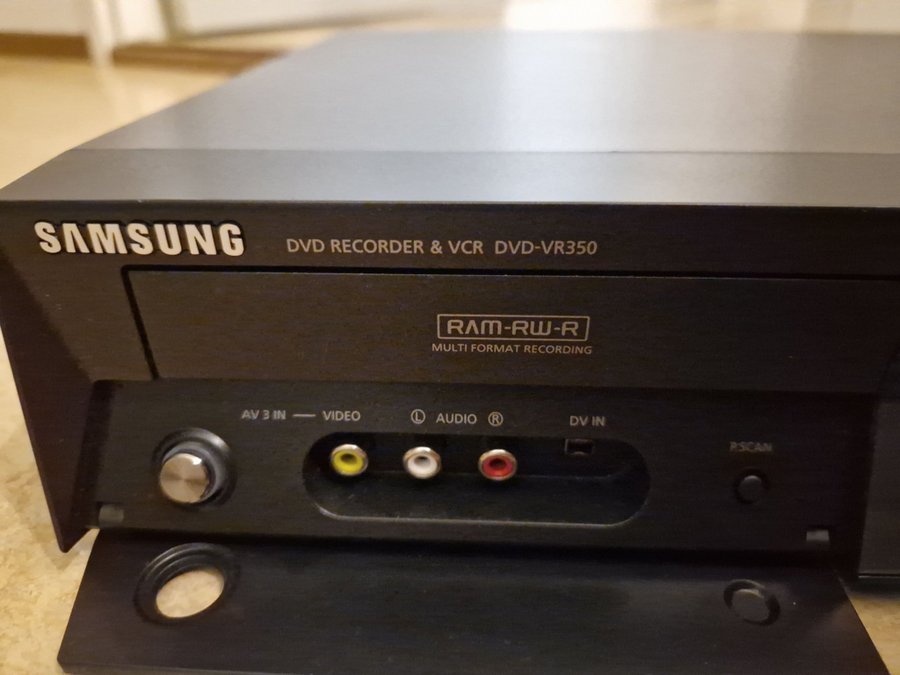 Samsung DVD-VR350 DVD VHS Recorder Inspelningsbar spela in minnen dvd-ram rw