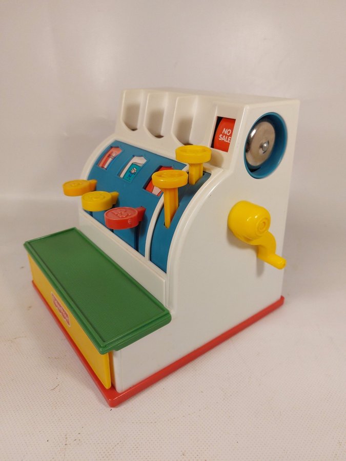 Fisher Price kassaapparat vintage leksak