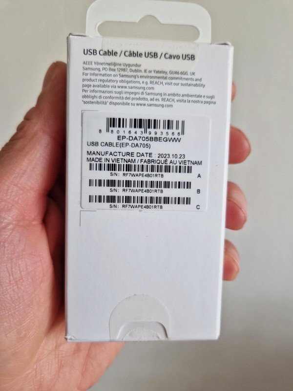 Ny/oanvänd! Samsung Usb cable (Usb- C to Usb- C) 1m (EP-DA705) Ordpris 199kr