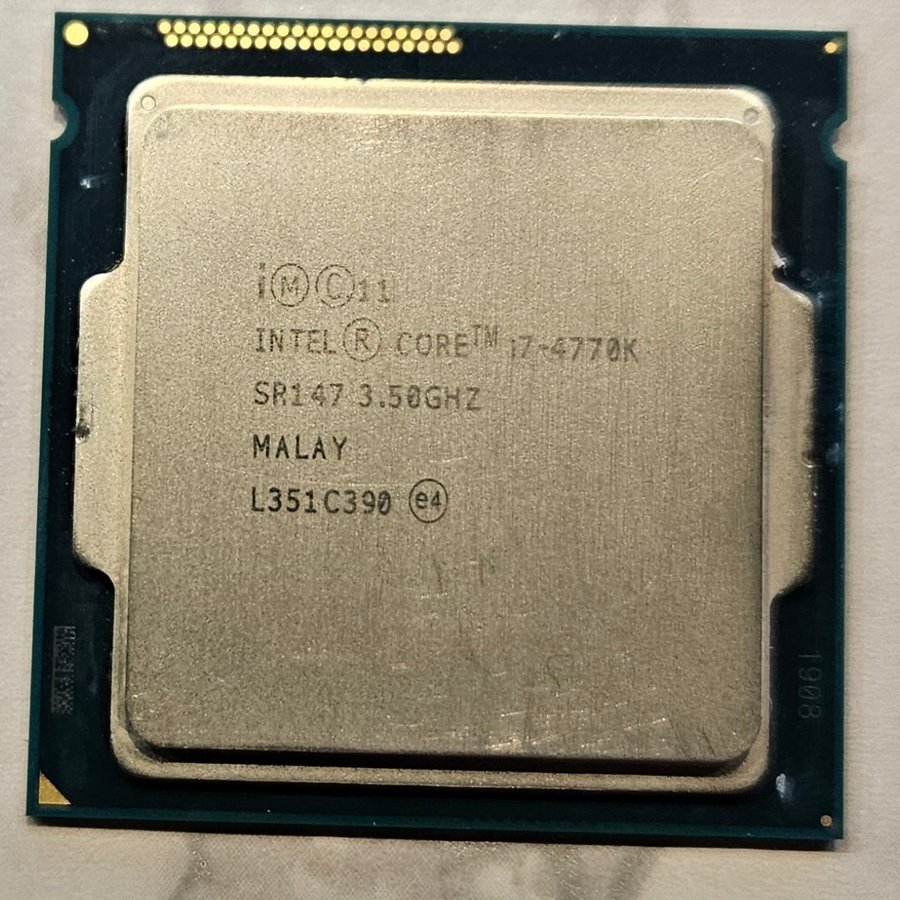 Intel® Core™ i7-4770K 350 GHz - 390 GHz (LGA 1150) otestad