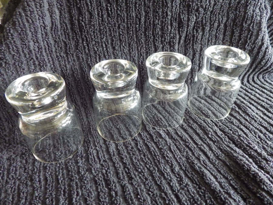 4 st fina snaps/shotglas kristall