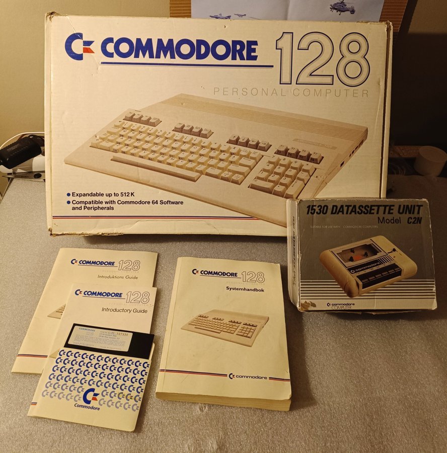 Commodore 128 CIB 1530 Datassette unit CIB