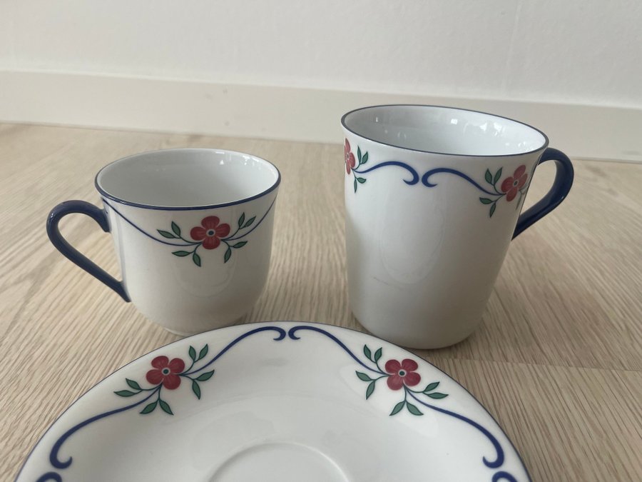 Kopp fat och mugg från Sundborn Rörstrand - porslin - duka vintage