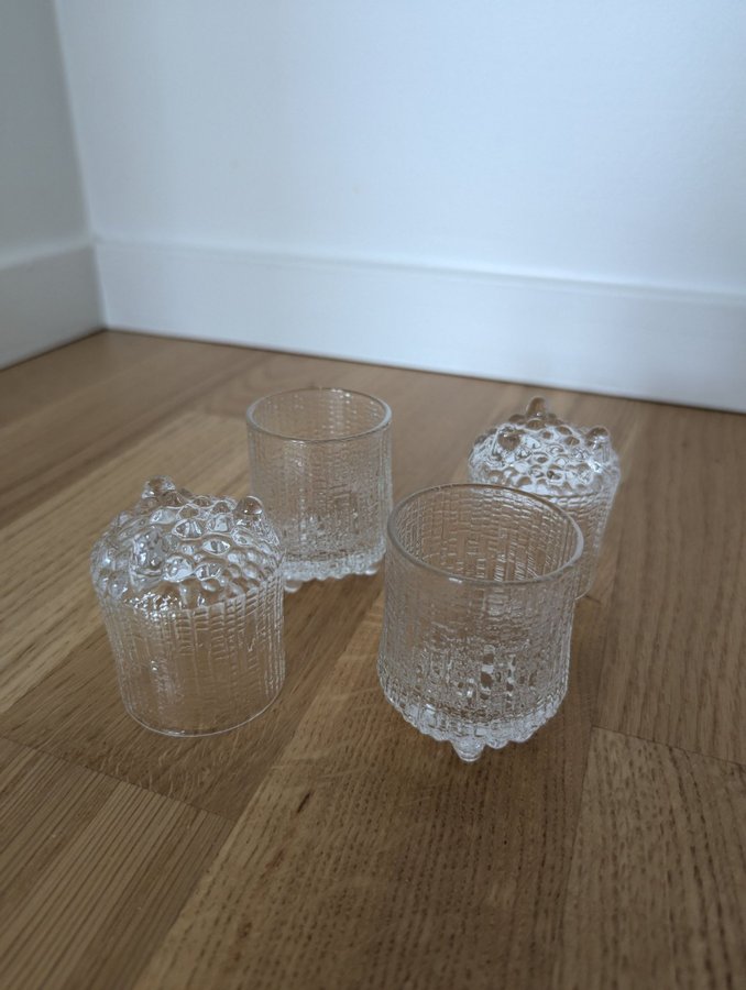 Iittala - Ultima Thule - Tapio Wirkkala - 4 Dricksglas + 4 Snapsglas