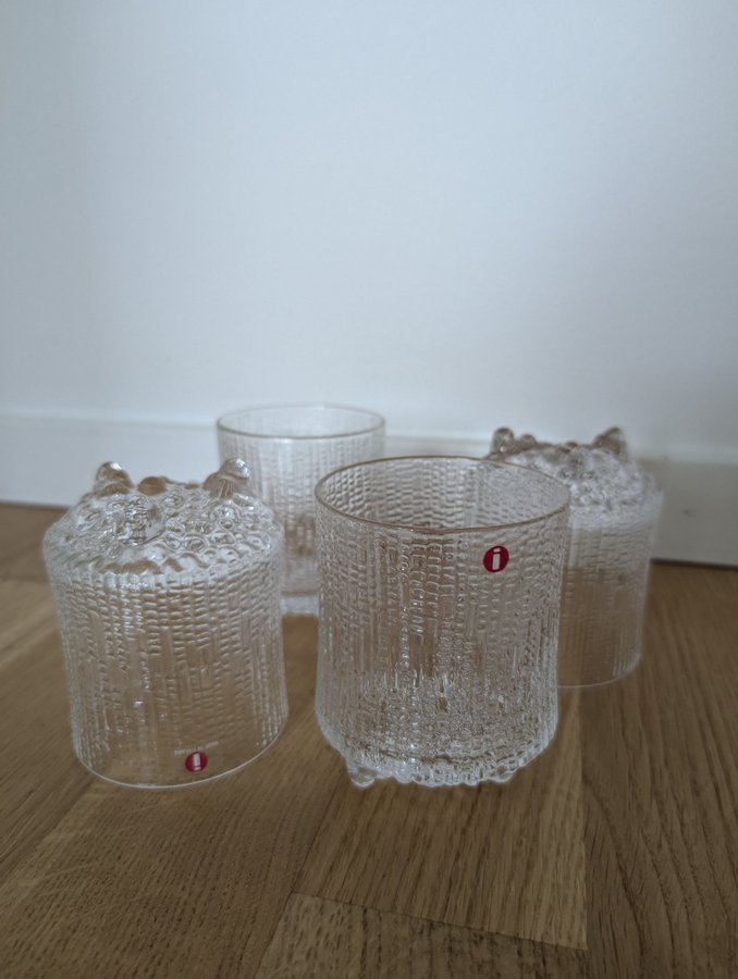 Iittala - Ultima Thule - Tapio Wirkkala - 4 Dricksglas + 4 Snapsglas