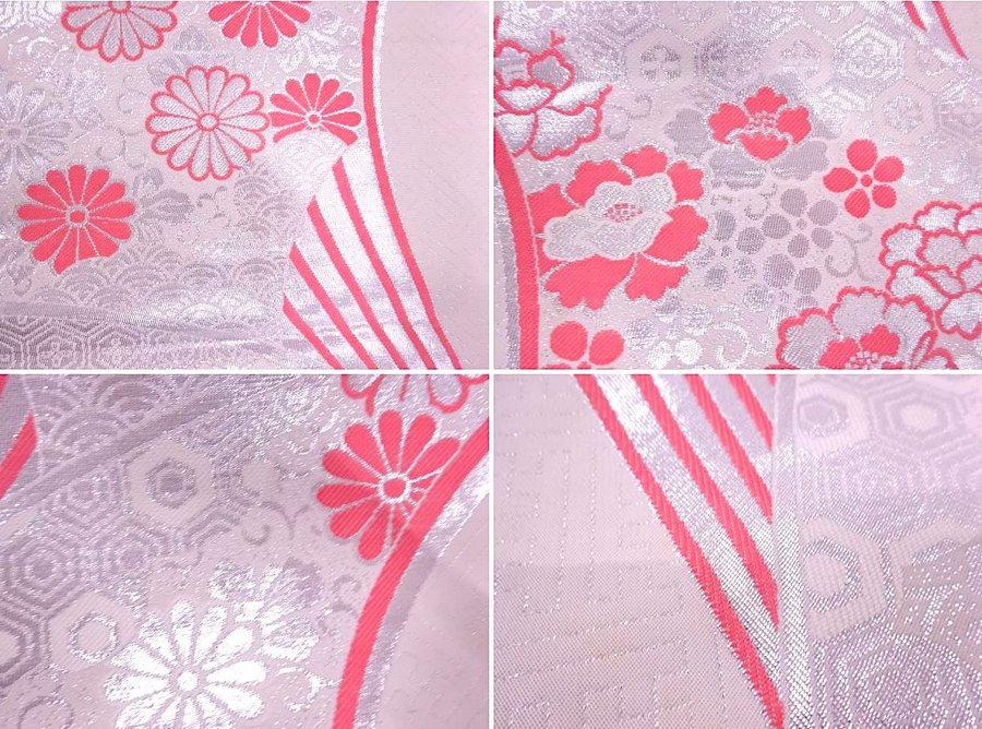 Äkta japansk vintage kimono Fukuro Obibältesidenreversibelelegantvävhållbar