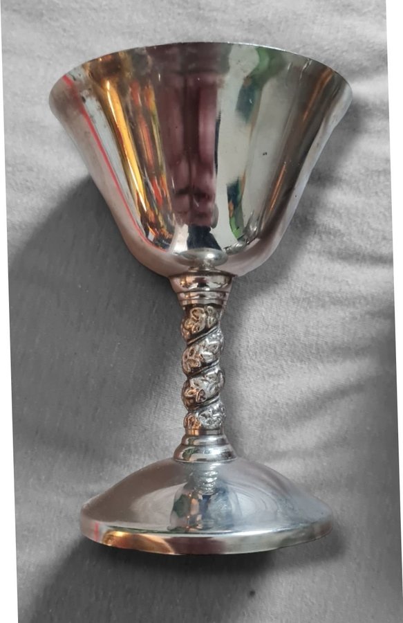 VACKRA Vintage Bägare 9 st silver bägare / vinglas antika