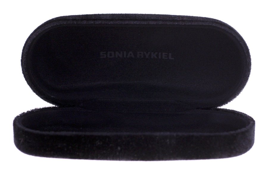 Sonia Rykiel vintage black sunglasses case with crystal-circa 1980s/1990s-130g