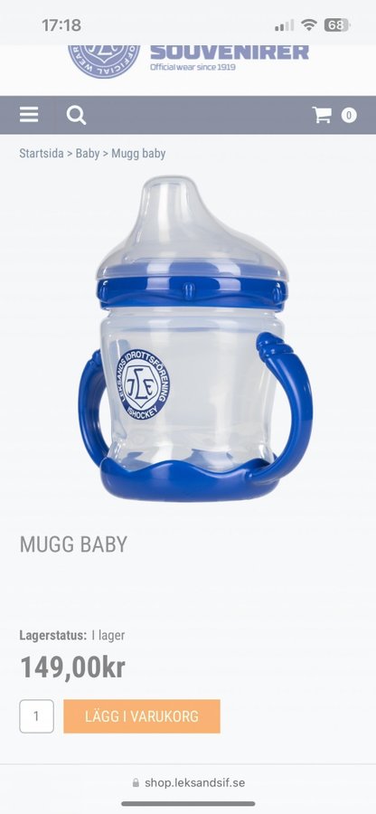 Leksands IF Baby Mugg