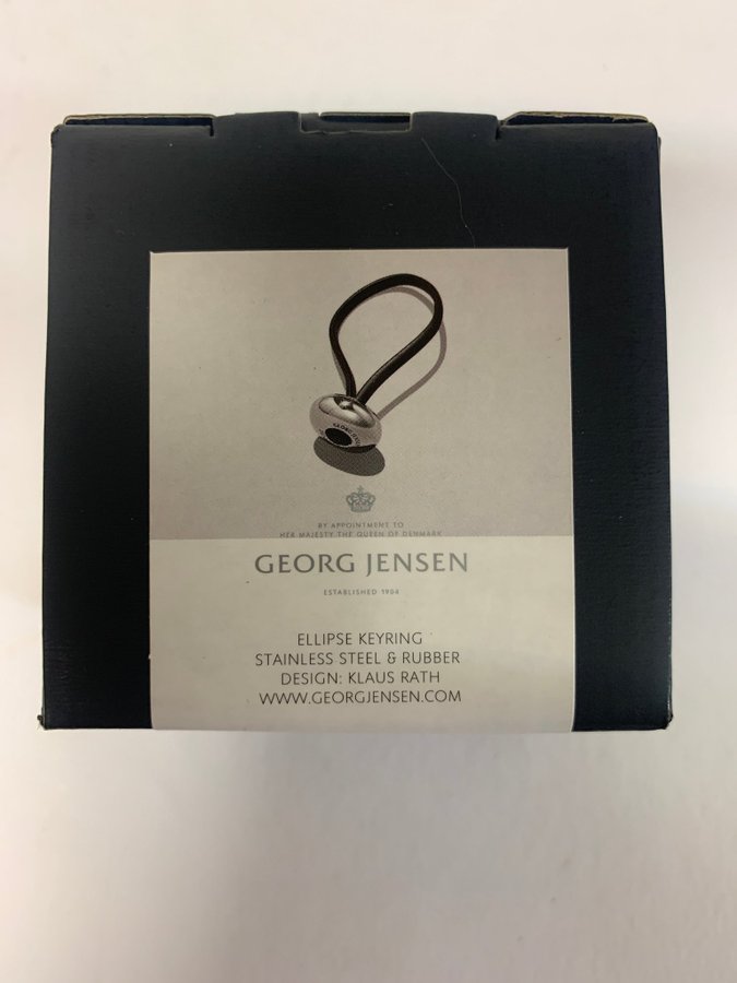 Kunglig Dansk Georg Jensen nyckelring Ellipse