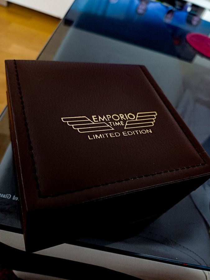 Limited Edition Emporio Time Herrarmbandsur i rostfritt stål