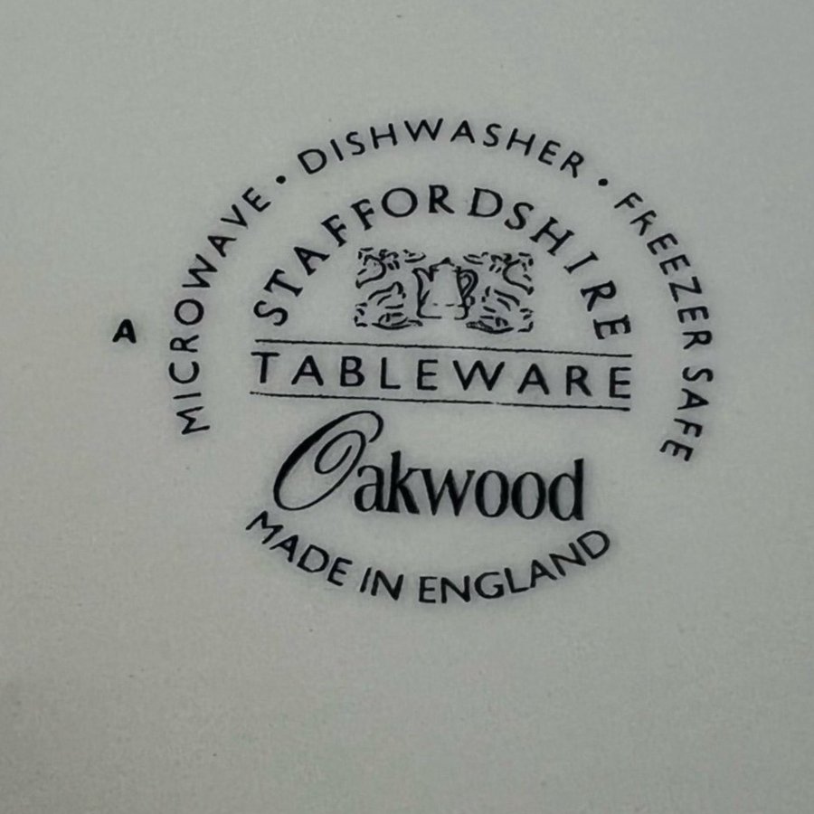 6 st * STAFFORDSHIRE OAKWOOD Assietter