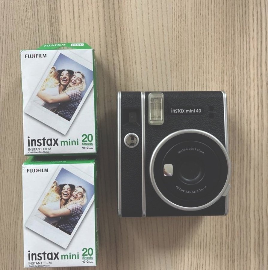 Fujifilm Instax Mini 40 (inkl fotopapper)