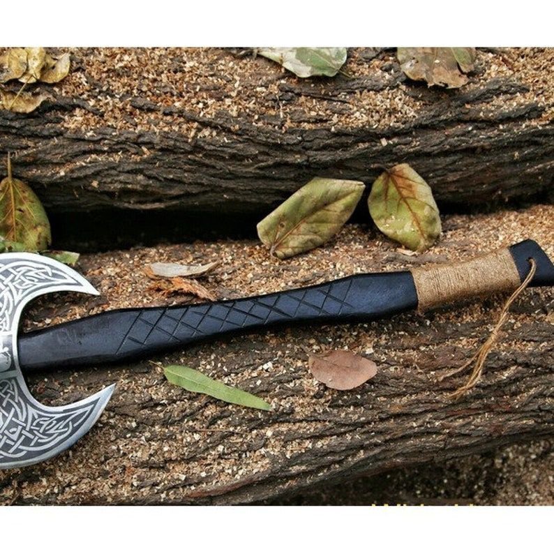 Double Blade Viking Axe Double Headed Viking Axe Battle Axe Handmade Axe