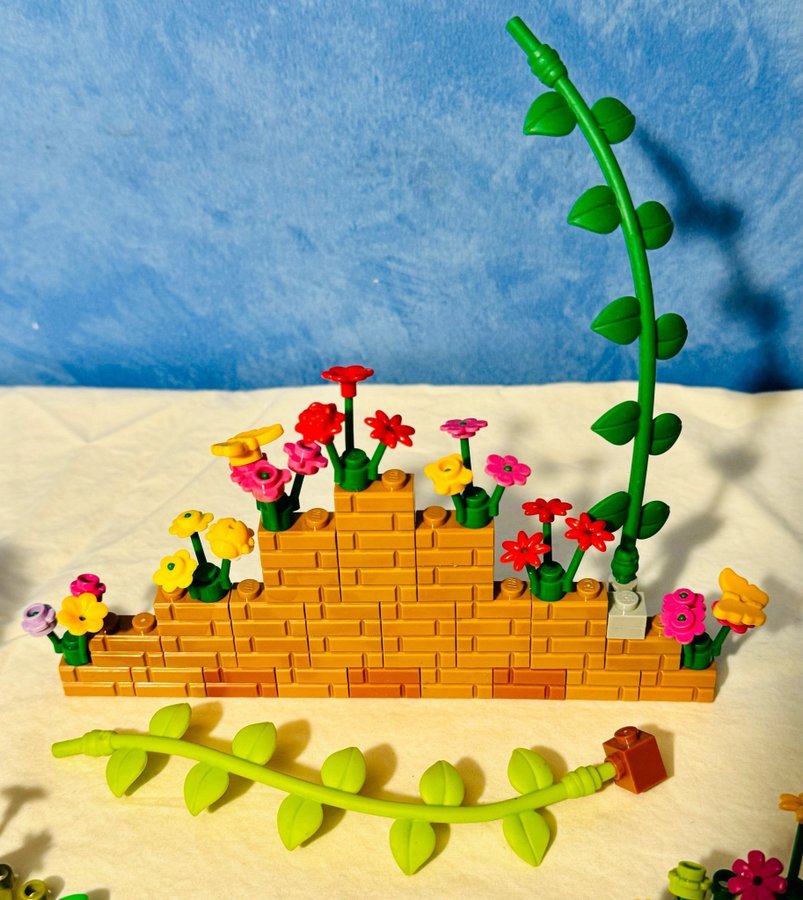 Lego Friends city Trädgård palmer mur blommor mm I mkt fint skick