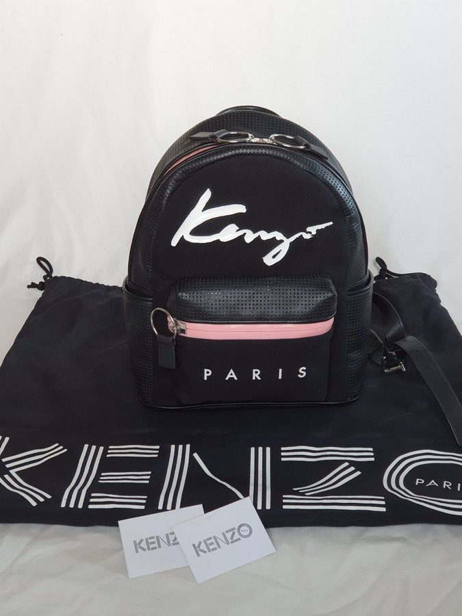 Kenzo signature ryggsäck i nyskick!