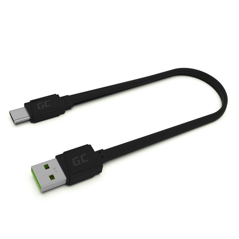 Regular price: SEK 347 | NEW Green Cell USB Cable | Black | USB C | 25 cm