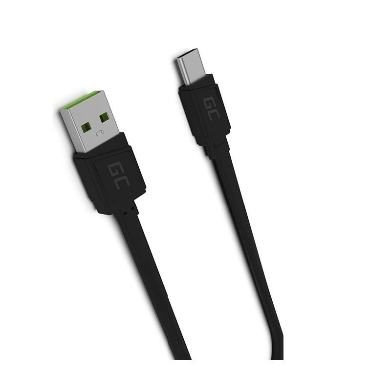 Regular price: SEK 347 | NEW Green Cell USB Cable | Black | USB C | 25 cm