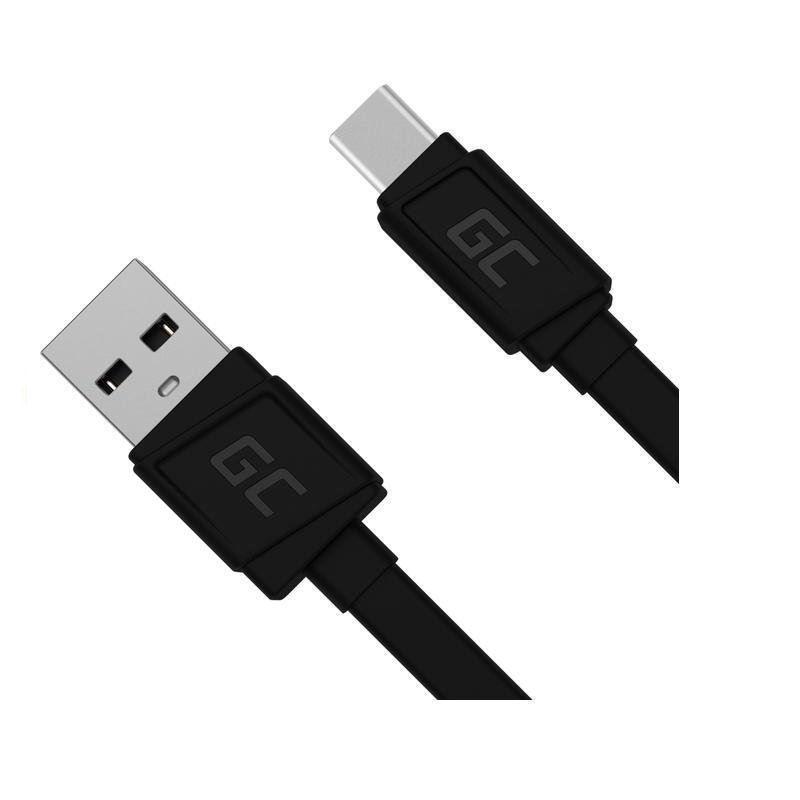 Regular price: SEK 347 | NEW Green Cell USB Cable | Black | USB C | 25 cm