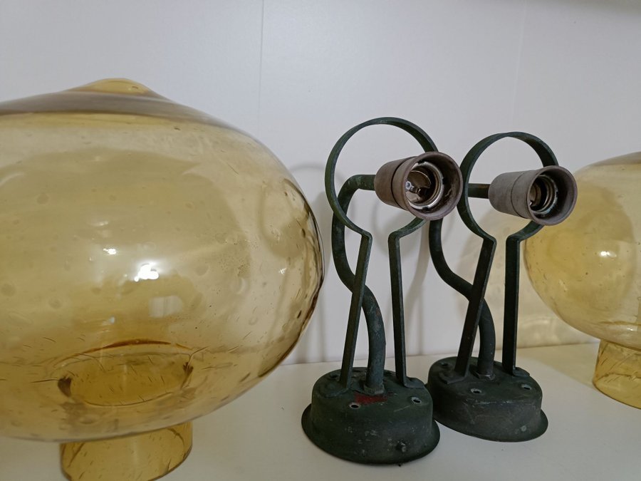 "GA9" Wall Lights by Erik Gunnar Asplund for ASEA Sweden 1940s